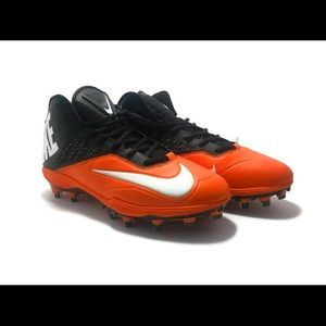 Nike Men's Orange Mid 3/4 Football Cleats Sz 11.5